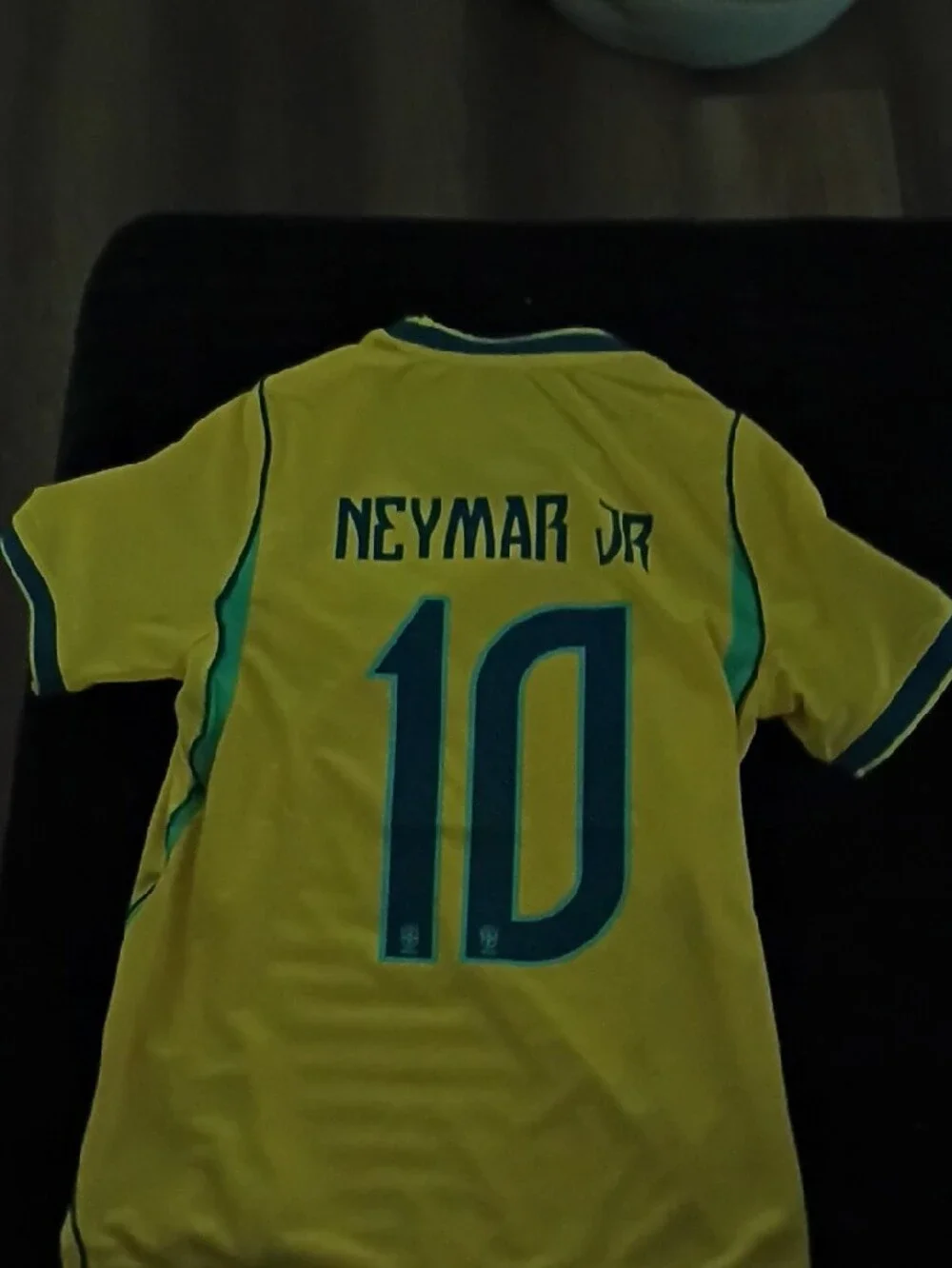 Nike Brazil Soccer Jersey in Yellow and Green with Blue Accents